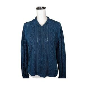 Valerie Stevens Women's Size XL Zipper Sweater/ JacketBust 45" CB 22" NWOT